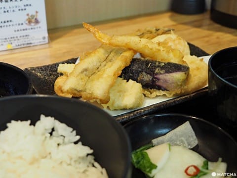 天ぷらとワイン小島 穴子定食