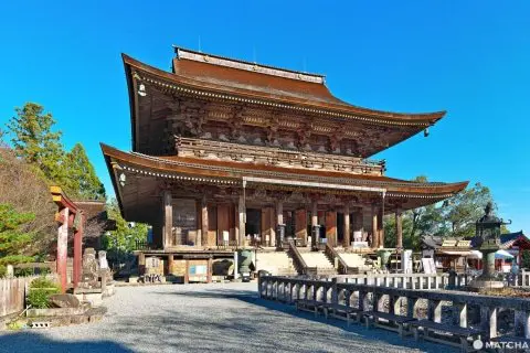 奈良(なら) の 吉野山(よしのやま) に ある 世界遺産(せかいいさん