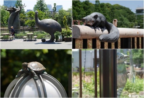 上野動物園動物雕像