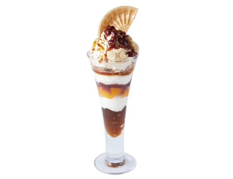 vegan hojicha parfait
