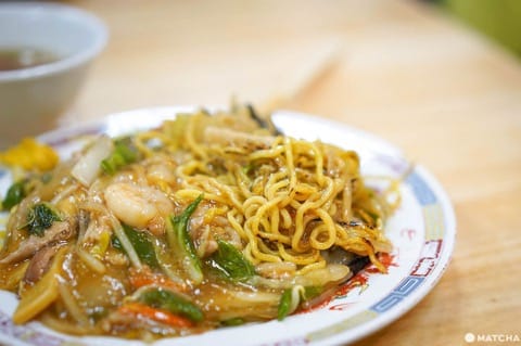 勾芡炒麵