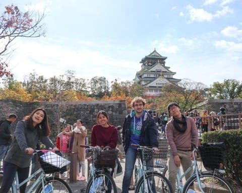 Magical Trip osaka castle bike tour