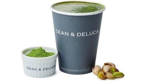 DEAN & DELUCA Matcha Pistachio And Roasted Tea With Chestnut Lattes