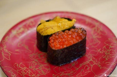 东京美食_松屋_寿司松_海胆鲑鱼卵寿司