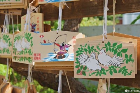 鳩森八幡神社鴿子繪馬