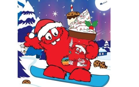 Christmas At Cookie Time - Red Velvet Cookie Dough Shake And S'mores Hot Chocolate