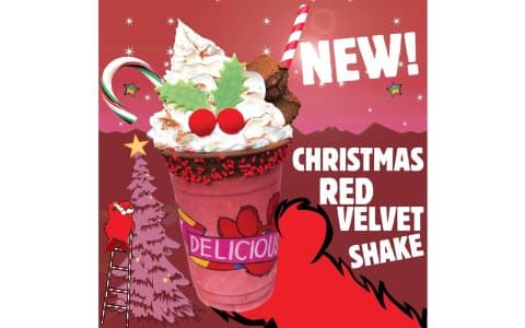 Christmas At Cookie Time - Red Velvet Cookie Dough Shake And S'more Hot Chocolate