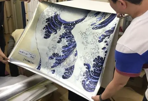 東京スカイツリー周辺で体験できる伝統美「片岡屏風店」の屏風作り