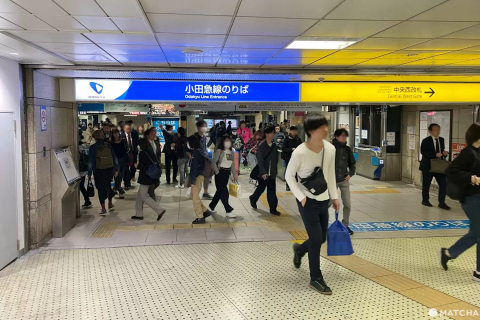 換乘至小田急線的閘口