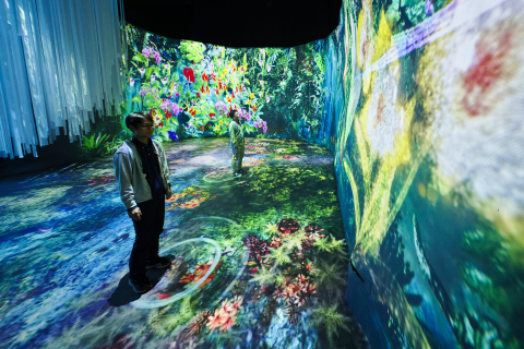 絵画 Mountain Exhibition シンガポールの国立公園ガーデンズ・バイ・ザ・ベイとネイキッドが初