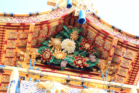 伝統的な飛騨高山祭り屋台、御霊舎 木製 赤・黒・金 新着情報｜