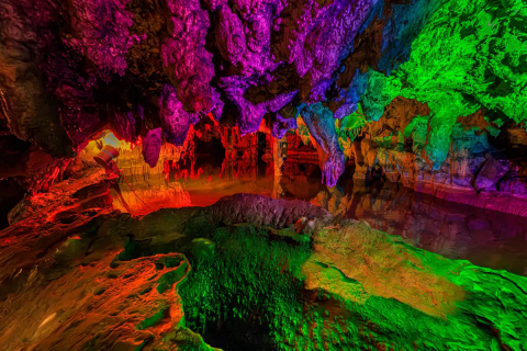 The fascinating limestone cave 