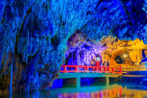 The fascinating limestone cave 