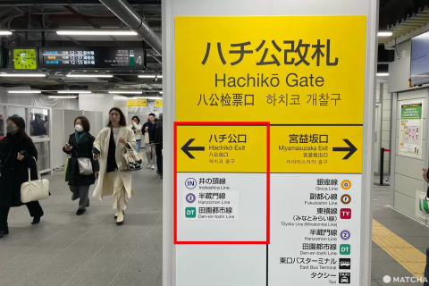 JR駅構内 出口表示サイン（黄色、英語・日本語） （時刻表 - Wikipedia）