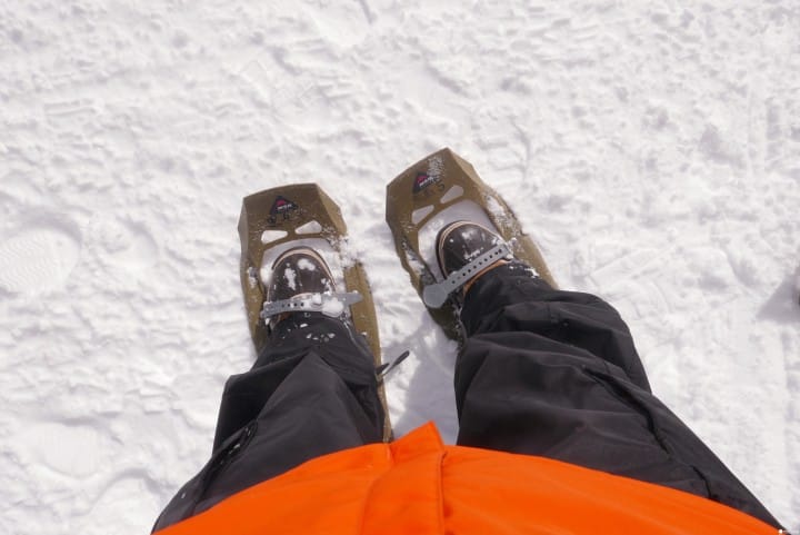 「北海道 層雲峽」 踩在山頂上的雪地登山體驗活動