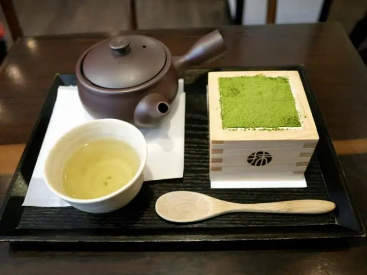 用枡盛装的绝品宇治抹茶提拉米苏只在京都河原町“MACCHA HOUSE 抹茶馆”