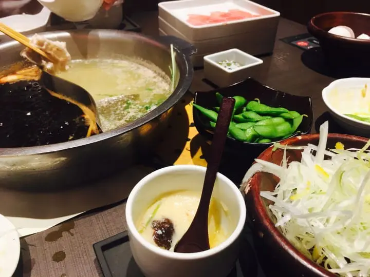 冬天暖胃汤头大不同的涮涮锅“柚子庵”