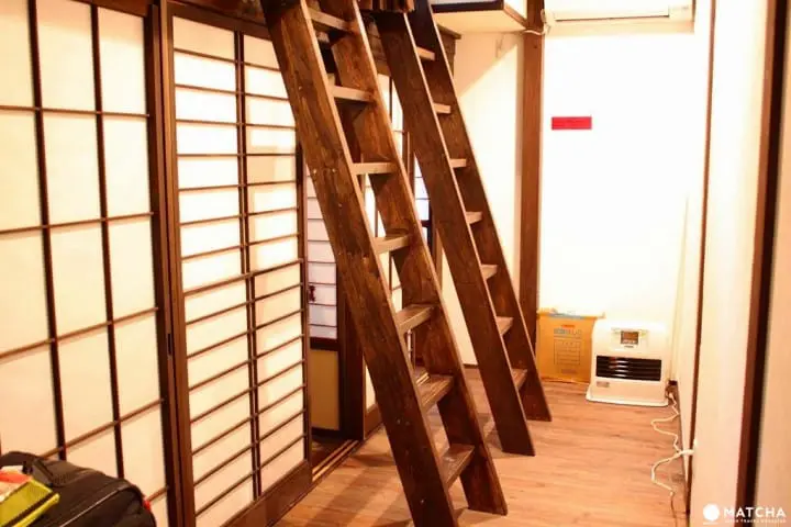 新潟市にあるゲストハウス人参の女性ドミトリー