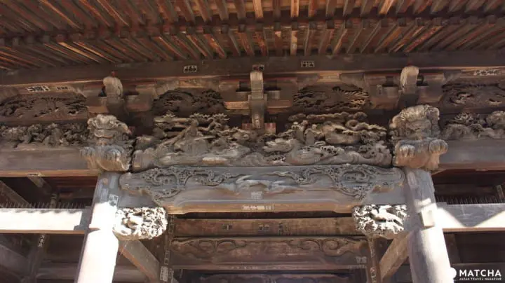 妻沼聖天山　貴惣門　獅子・龍