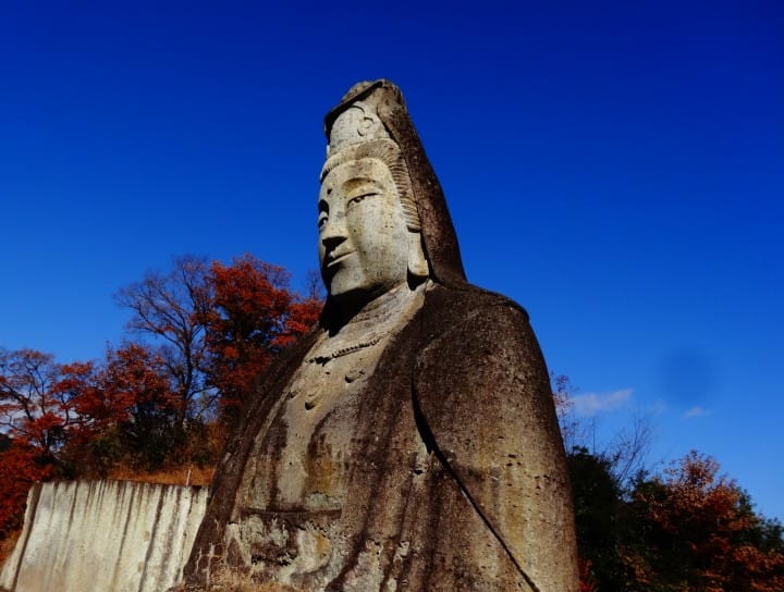 Tour a remarkable temple in a cave with the oldest Buddhist rock-carved reliefs in Japan; see an immense Kannon statue dedicated to peace and Japan’s war dead.