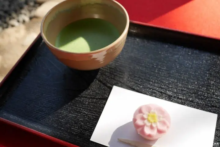 六義園抹茶茶點