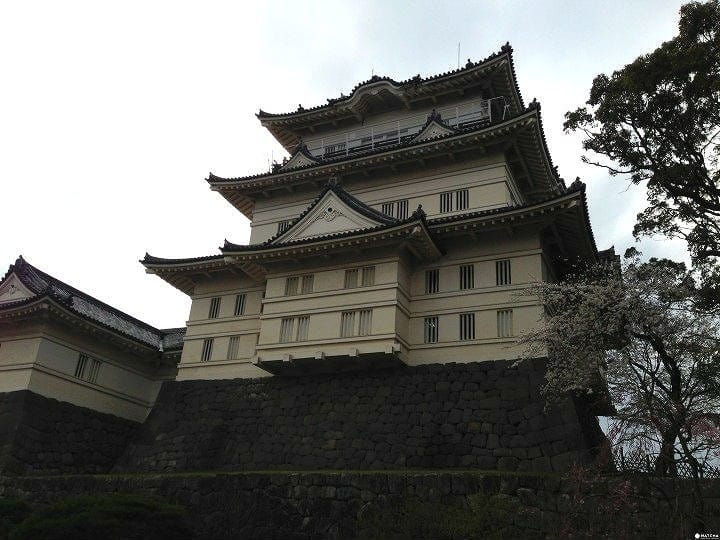 A Castle Surrounded By Pink Blossoms - The Sakura At Odawara Castle
