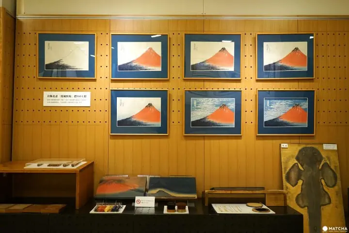Make Your Own Woodcut Print! Ukiyo-e Exhibition Of Cherry Blossoms And Mount Fuji