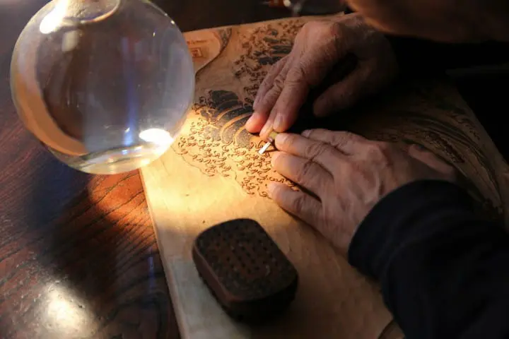Make Your Own Woodcut Print! Ukiyo-e Exhibition Of Cherry Blossoms And Mount Fuji