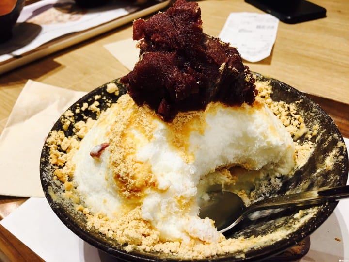 福冈Sulbing黄豆粉红豆泥雪冰