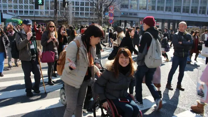 バリアフリーツアー　渋谷スクランブル交差点