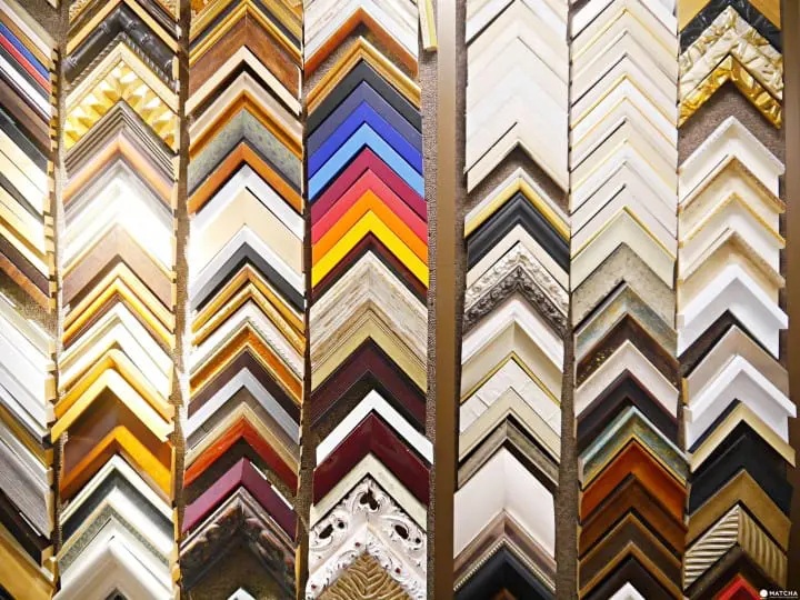 文房堂畫框陳列