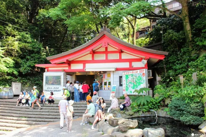 江島神社　エスカ―