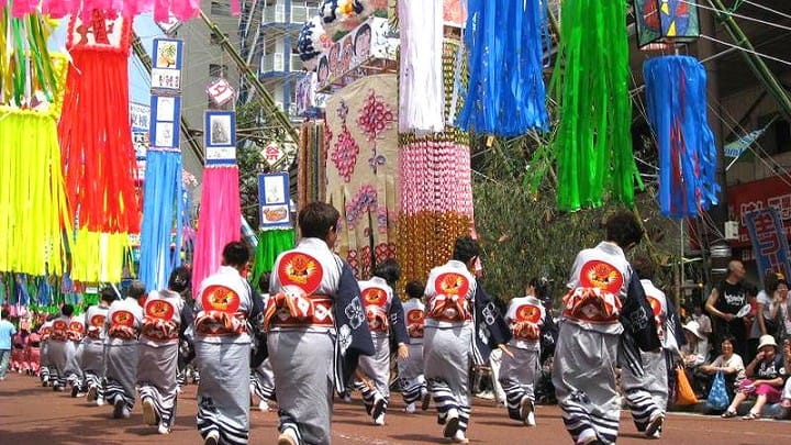 Celebrating Japanese Star festival - Tanabata in Yokohama
