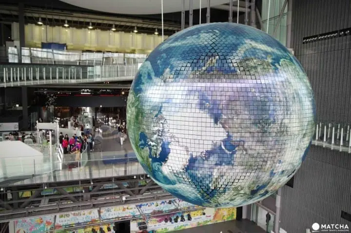 日本未来博物館の地球儀