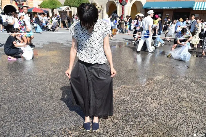 終わるころには、服はビシャビシャに。