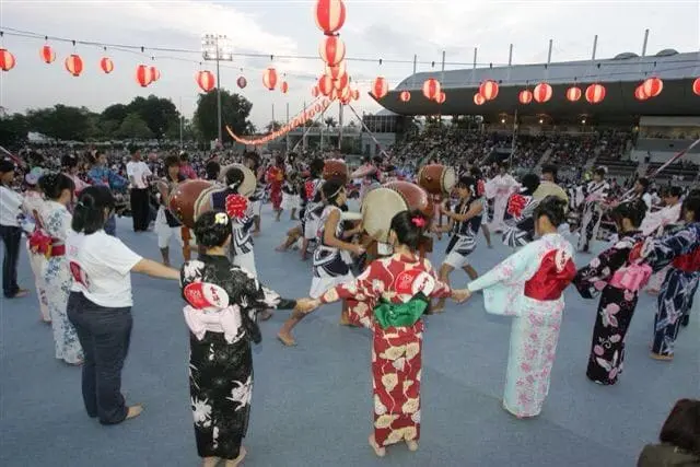 Celebrating Japanese Summer festival - Obon in Yokohama
