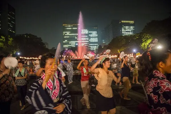 Celebrating Japanese Summer festival - Obon in Yokohama