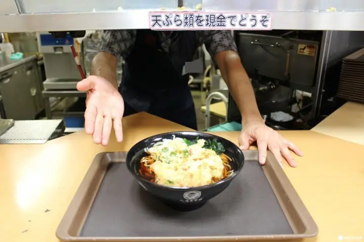 富士そば　商品受け取り