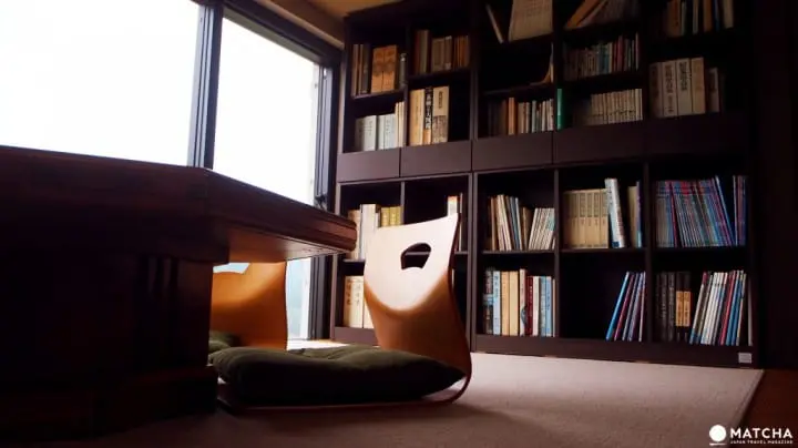 福岡八女市-茶的文化館閱讀區