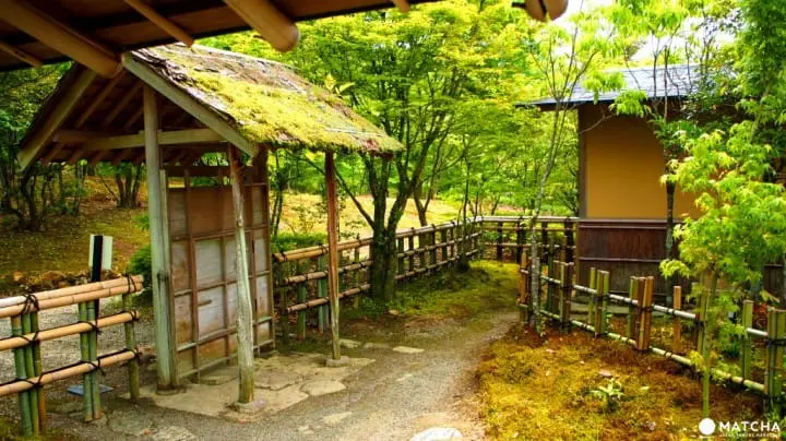 福岡八女市-茶的文化館茶室外面