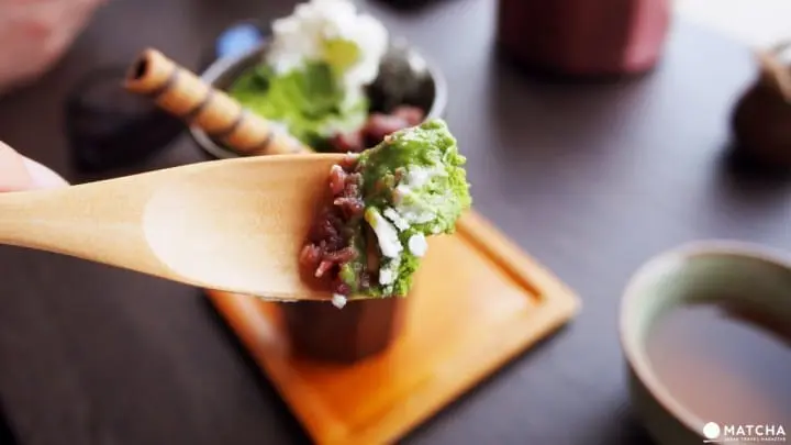 福岡八女市-茶的文化館八女茶寮抹茶聖代用料