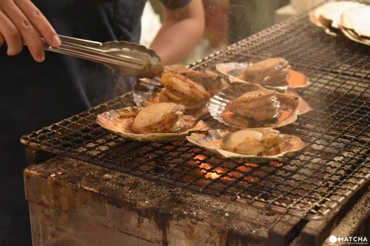 ホタテの炭火焼