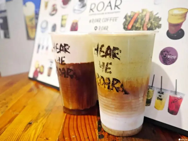 鲜奶油拿铁抹茶 咖啡