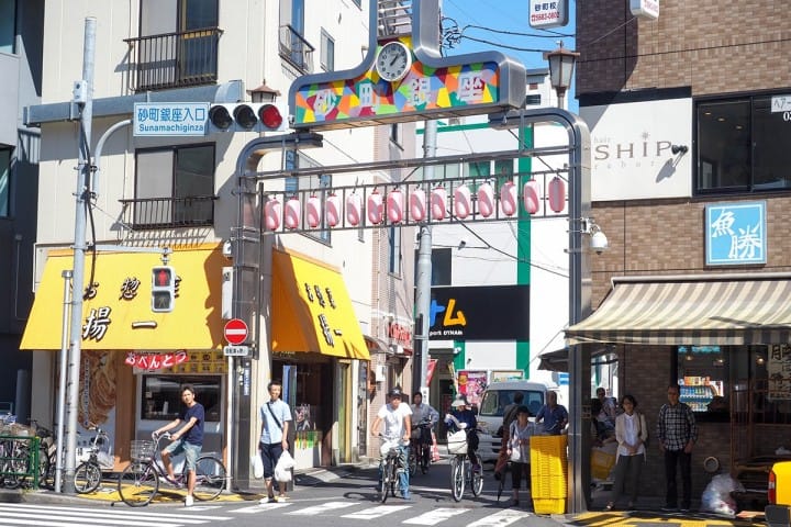 都營一日通票：砂町銀座商店街 入口