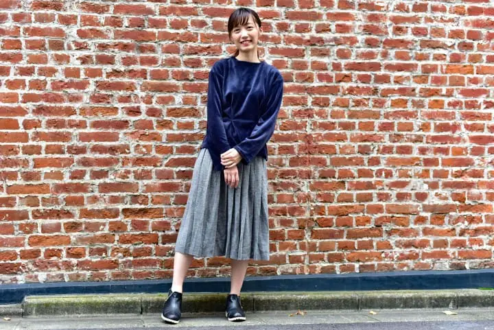 『關西天氣』京阪神11,12月天氣與服裝穿搭示範 女孩穿搭2