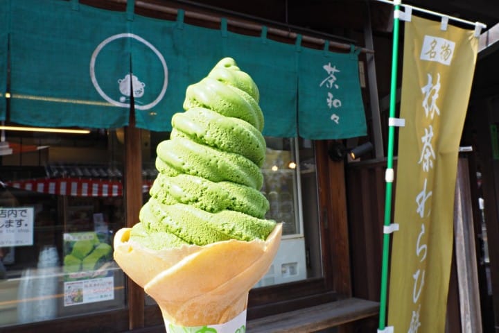 川越美食地圖 濃茶霜淇淋