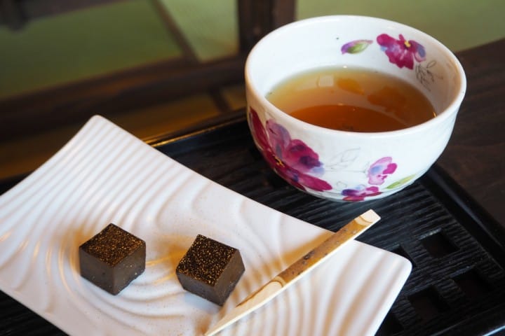 川越美食地圖 狹山茶咖啡 煎茶點心套餐