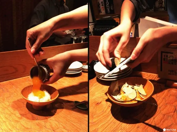 十番右京松露生蛋拌飯