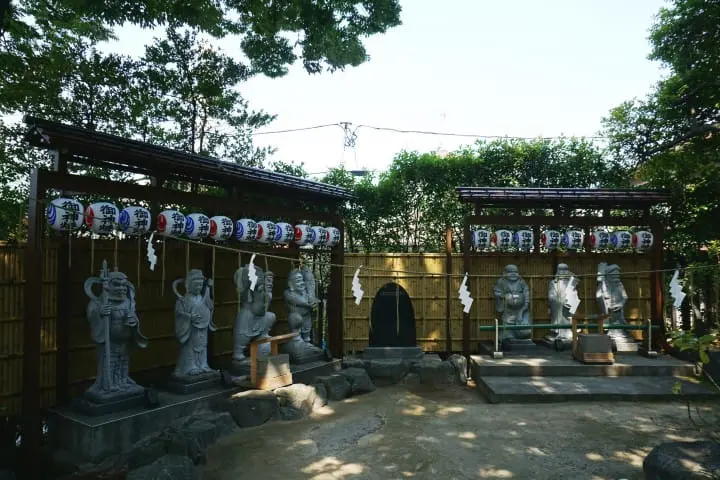 西武一日券走透透 沼袋冰川神社 七福神