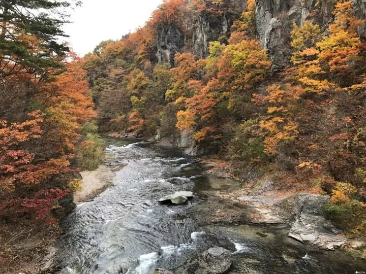 群马吹割瀑布：片品川